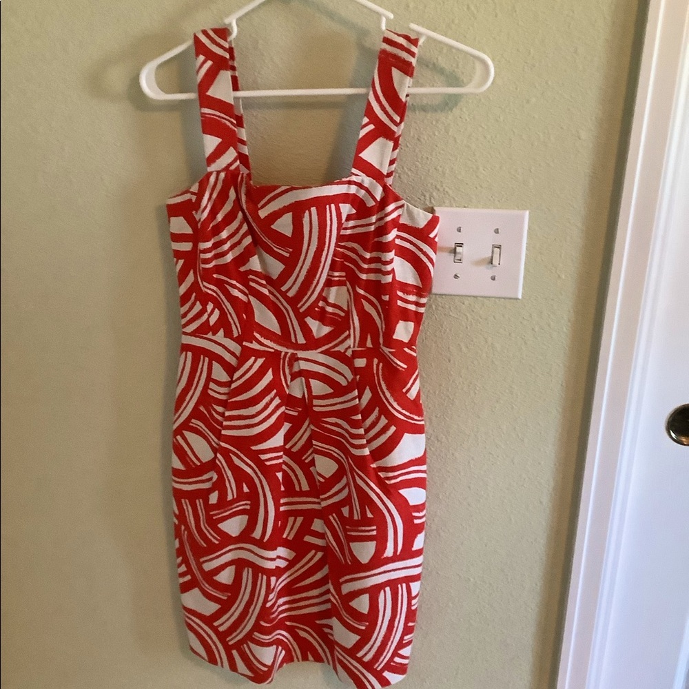 Red and white Banana Republic dress size 2